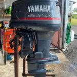 115 hp 2-Stroke Yamaha outboard motor with 20" shaft length