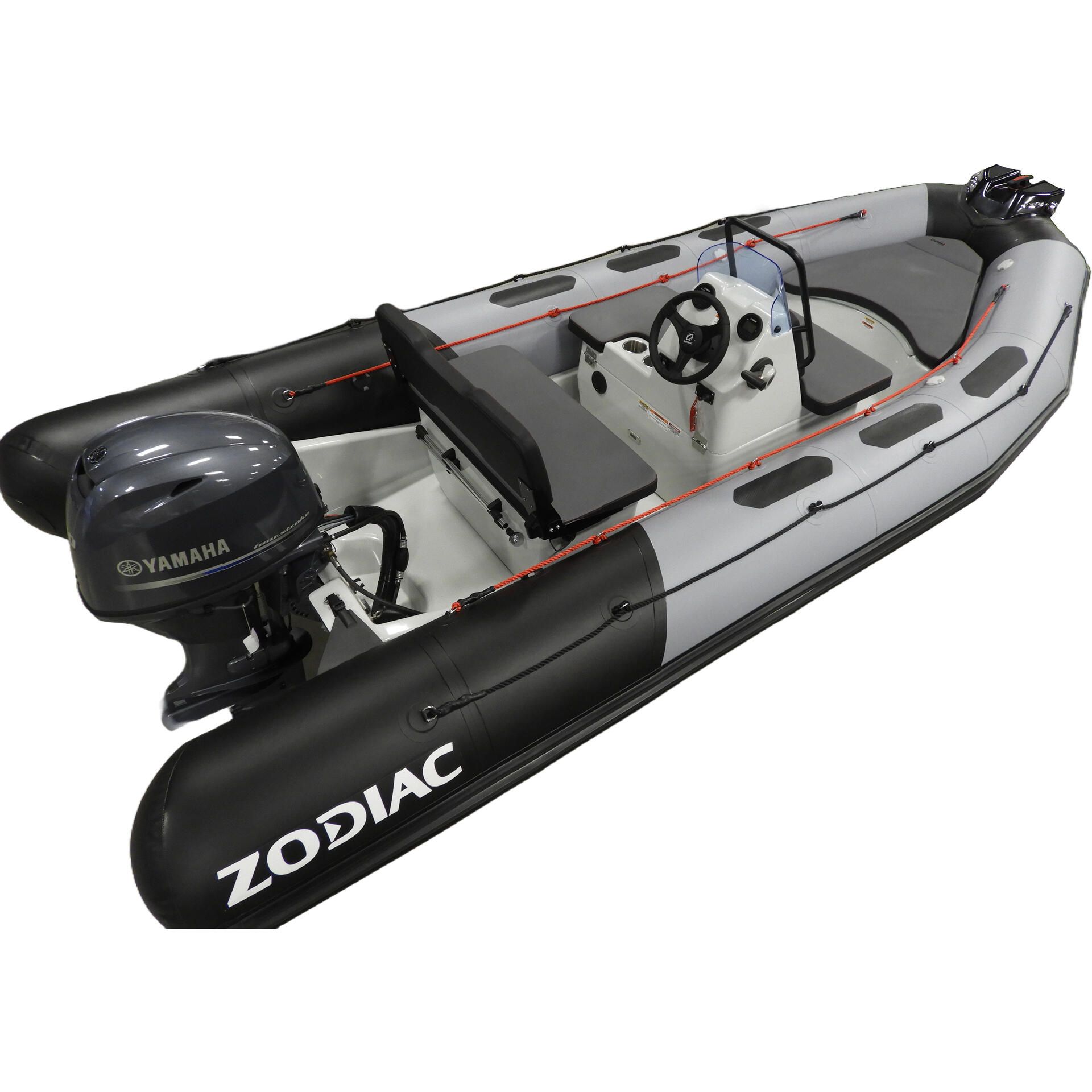 2025 Zodiac Open 4.8 Fiberglass RIB 15' 5" Boat with Yamaha 60 HP Motor